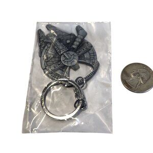 Millennium Falcon Pewter Key Chain and Bottle Opener NEW